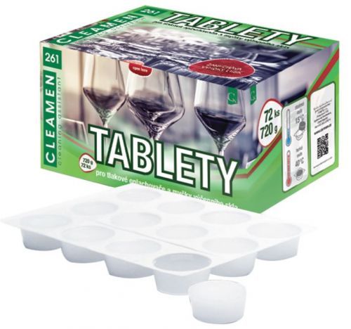 Cleamen Tablety na reštauračné sklo - tablety CLEAMEN 261 - 0,72 kg