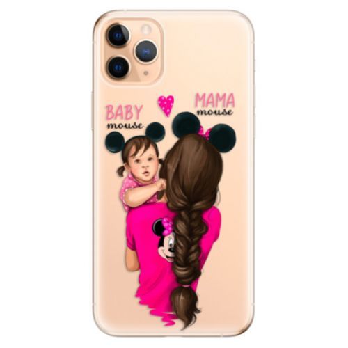 Odolné silikónové puzdro iSaprio - Mama Mouse Brunette and Girl - iPhone 11 Pro Max