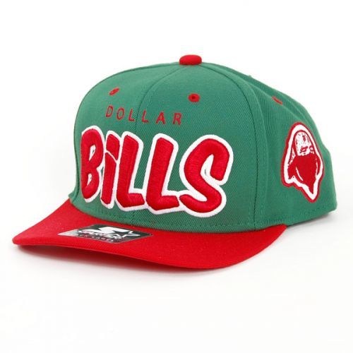 Starter Dollar Bills Snapback Green Red - UNI