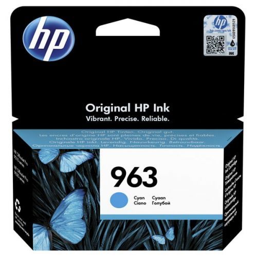 HP originál ink 3JA23AE#301, HP 963, cyan, blister, 700str., 10.77ml, HP Officejet Pro 9010, 9012, 9014, 9015, 9016, 9019/P