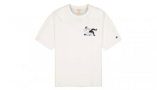 Champion Lifestyle Graphic Muscle Fit T-Shirt biele 214419_S20_WW010