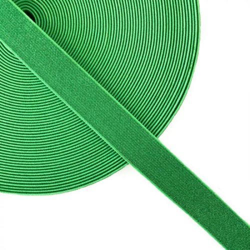 Guma hladká 2,5 cm glitter neon green
