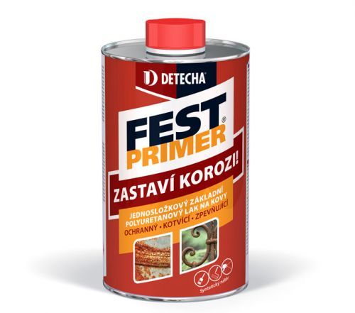 DETECHA Fest Primer - základný PU lak na kovy - transparentny - 3 kg