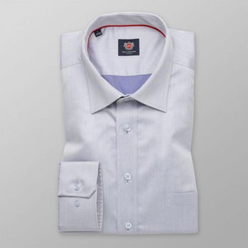 Košeľa London typu slim fit svetlo sivá (výška 198 - 204) 10178