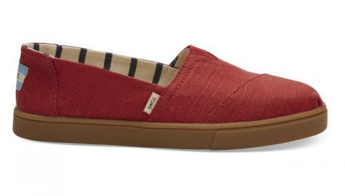 Toms Red Canvas Women's Cupsole Alpargatas červené 10013473