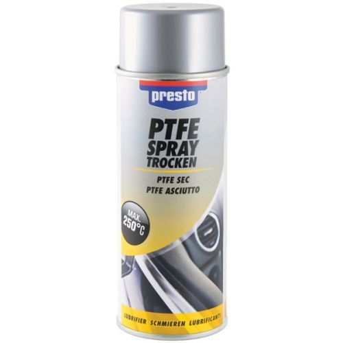 PRESTO Presto Teflon PTFE DRY sprej - suché mazanie kovu a plastov - suché mazivo - 400 ml