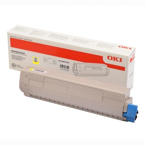 OKI originál toner 46471101, yellow, 7000str., OKI C823, C833, C843