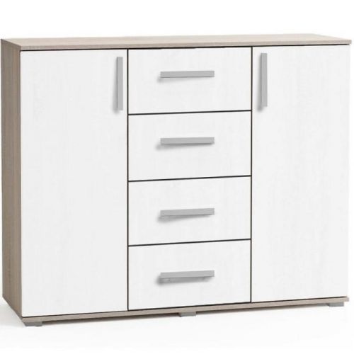 Komoda Jacob II dub sonoma/biela