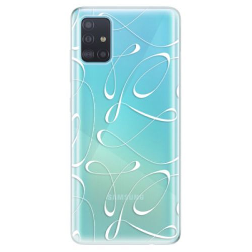 Odolné silikónové puzdro iSaprio - Fancy - white - Samsung Galaxy A51