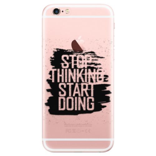 Odolné silikónové puzdro iSaprio - Start Doing - black - iPhone 6 Plus/6S Plus