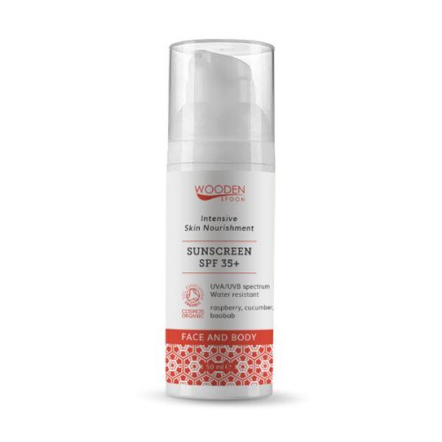 WoodenSpoon Opaľovacie mlieko na tvár a telo SPF 35+ 50 ml
