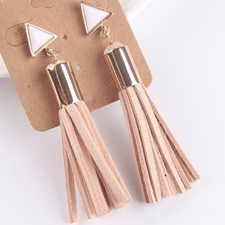 Náušnice Vintage Tassel-Hnedá KP2486