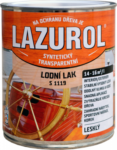 LAZUROL - S 1119 Lodný lak - lak do vlhkého prostredia - bezfarebný - 2,5 L