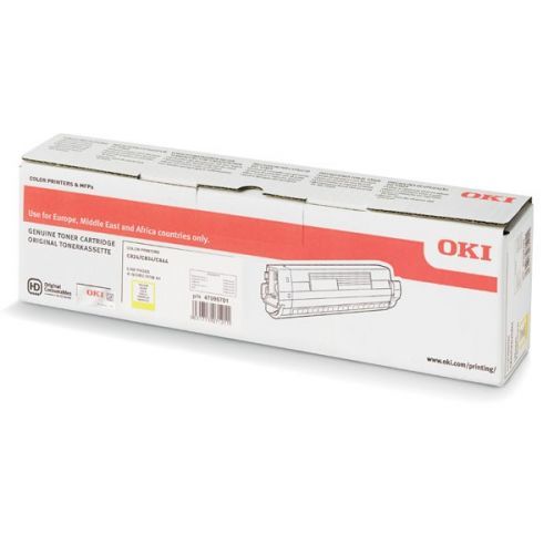 OKI originál toner 47095701, yellow, 5000str., OKI C824, 834, 844