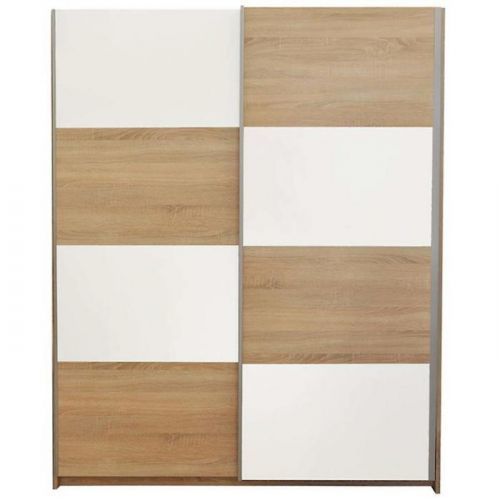 Skriňa Alfa 3 150 cm dub sonoma/biela