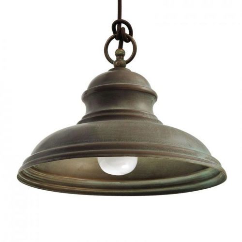 Vonkajšia závesná lampa Riccardo sklo opál