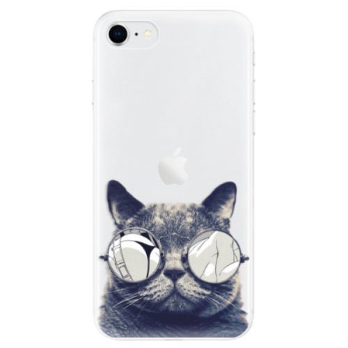 Odolné silikónové puzdro iSaprio - Crazy Cat 01 - iPhone SE 2020