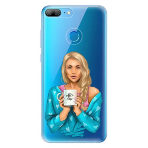 Odolné silikónové puzdro iSaprio - Coffe Now - Blond - Huawei Honor 9 Lite