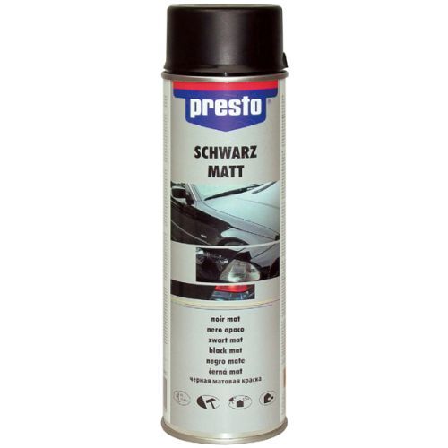 PRESTO Presto Rallye sprej - akrylová farba v spreji - čierny matný - 500 ml