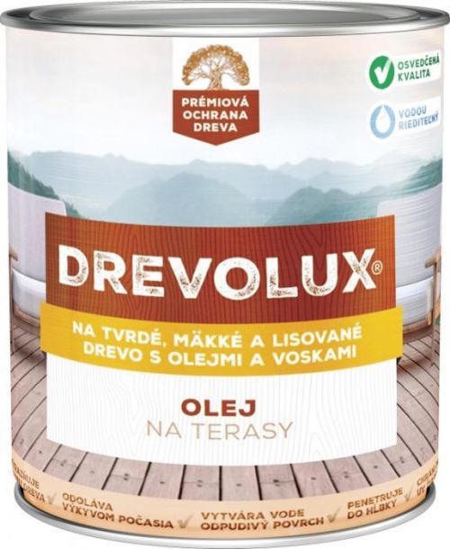 Chemolak Drevolux Olej na terasy - olej na drevenú podlahu - dub - 0,7 L