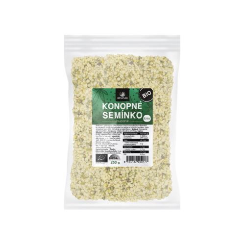 Allnature Konopné semienko lúpané BIO / RAW 250 g
