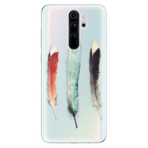 Odolné silikónové puzdro iSaprio - Three Feathers - Xiaomi Redmi Note 8 Pro