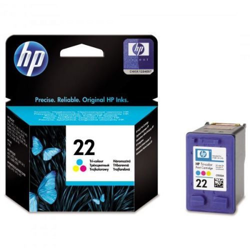 HP originál ink C9352AE, HP 22, color, blister, 138str., 5ml, HP PSC-1410, DeskJet F380, D2300, OJ-4300, 5600