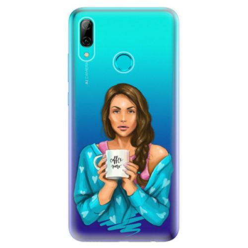 Odolné silikonové pouzdro iSaprio - Coffe Now - Brunette - Huawei P Smart 2019