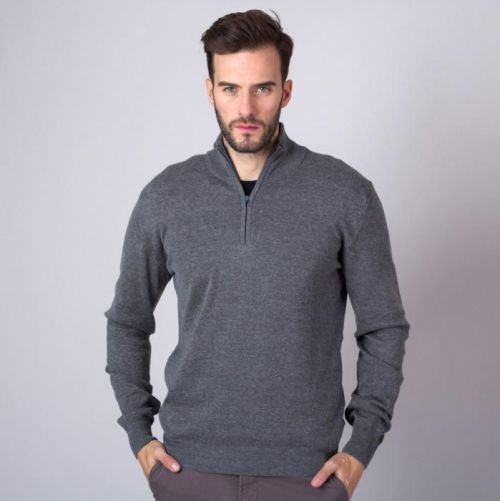 Pánsky sveter sivej farby 11268