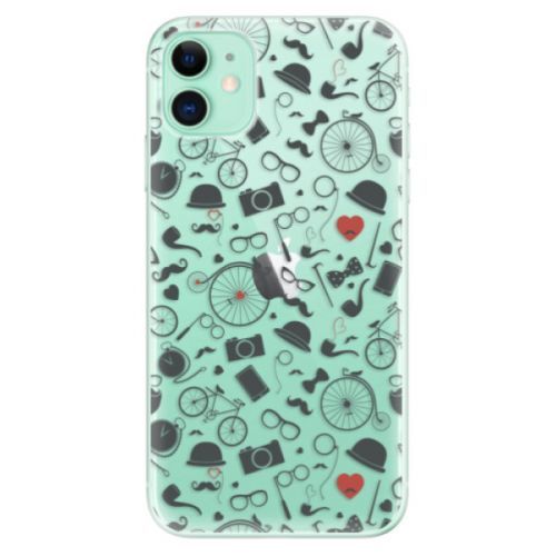 Odolné silikónové puzdro iSaprio - Vintage Pattern 01 - black - iPhone 11