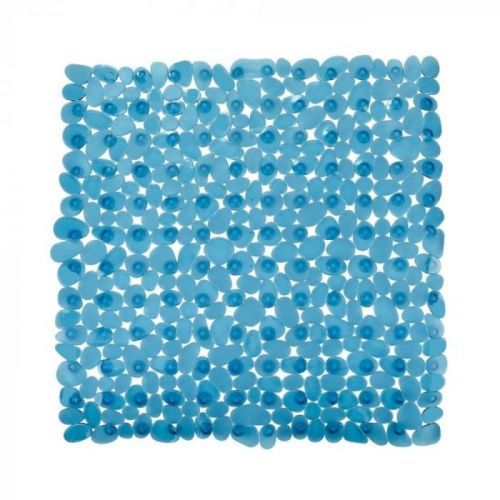 Petrolejove modrá protišmyková kúpeľňová podložka Wenko Drop, 54 × 54 cm
