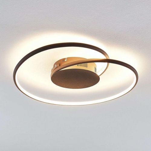 Lindby Joline stropné LED svietidlo, hrdza, 45 cm