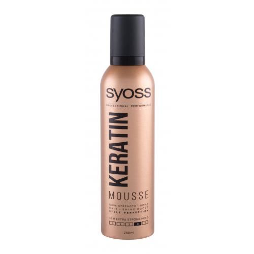 Syoss Professional Performance Keratin Mousse 250 ml tužidlo na vlasy pre ženy extra silná fixácia