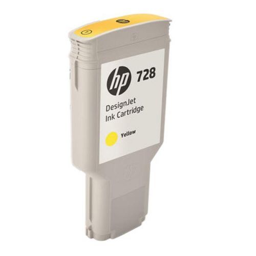 HP originál ink F9K15A, HP 728, yellow, 300ml, HP DesignJet T730, T830