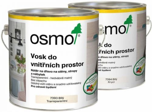 OSMO Color OSMO vosk do vnútorných priestorov - 7394 - biely krycí - 2,5 L
