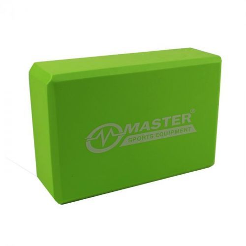 Jóga kocka MASTER Yoga Block 23 x 15 x 7,5 cm - zelená