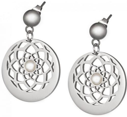 Preciosa Náušnice s perličkou Flower of Love 7287 01