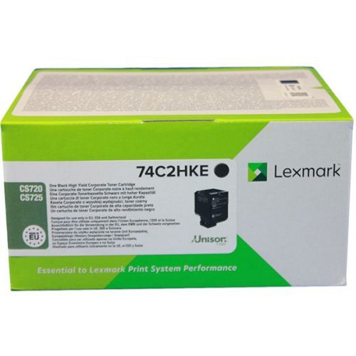 Lexmark originál toner 74C2HKE, black, 20000str., return, high capacity, Lexmark CS720de,CS720dte,CS725de,CS725dte