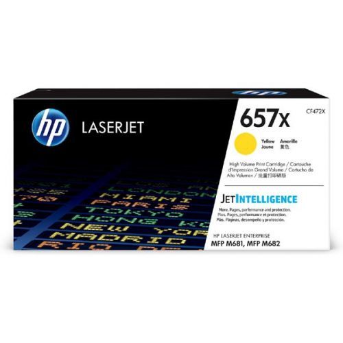 HP originál toner CF472X, yellow, 23000str., HP 657X, high capacity, HP LaserJet Enterprise MFP M681dh,MFP M681f,LaserJet