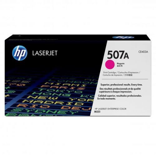 HP originál toner CE403A, magenta, 6000str., HP 507A, HP LaserJet Enterprise 500 color M551