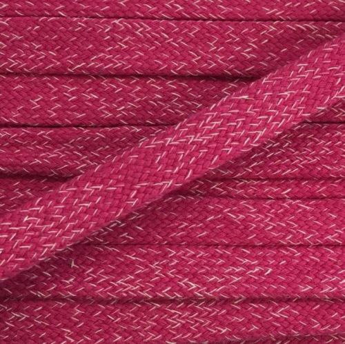 Bavlnená šnúra plochá 20 mm Melir fuchsia