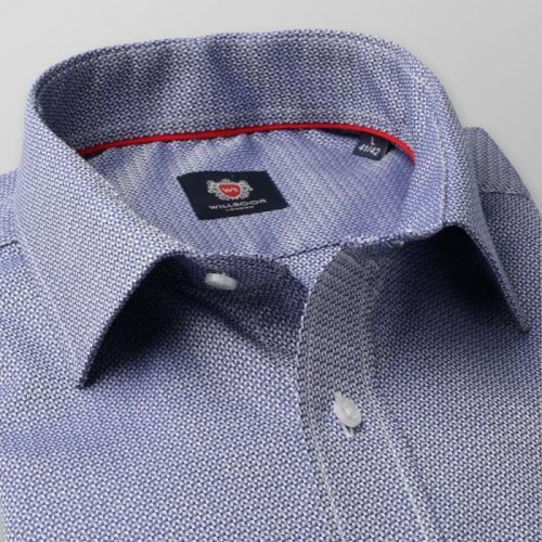 Pánska slim fit košeľa London (výška 176-182) 8275 v modré farbe s úpravou 2W Plus