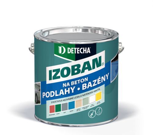 DETECHA Izoban - syntetická farba na betón - sivý - 0,8 kg