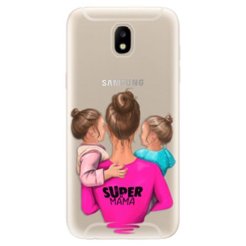 Odolné silikónové puzdro iSaprio - Super Mama - Two Girls - Samsung Galaxy J5 2017