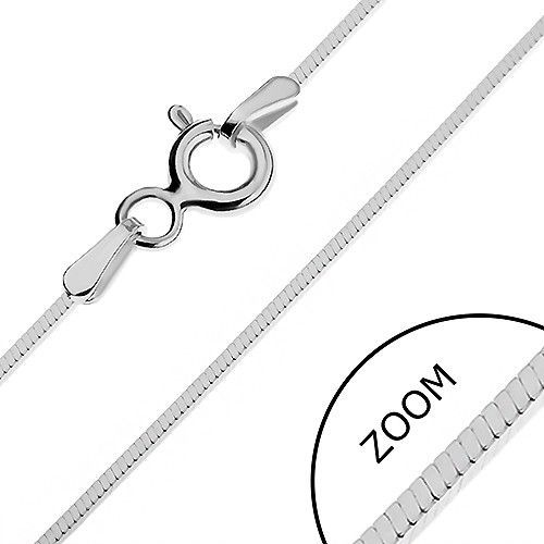 Retiazka zo striebra 925 - hustá štvorhranná línia, 0,9 mm