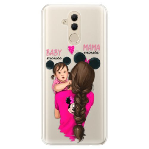 Silikónové puzdro iSaprio - Mama Mouse Brunette and Girl - Huawei Mate 20 Lite