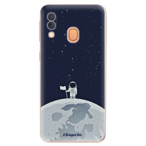 Odolné silikónové puzdro iSaprio - On The Moon 10 - Samsung Galaxy A40