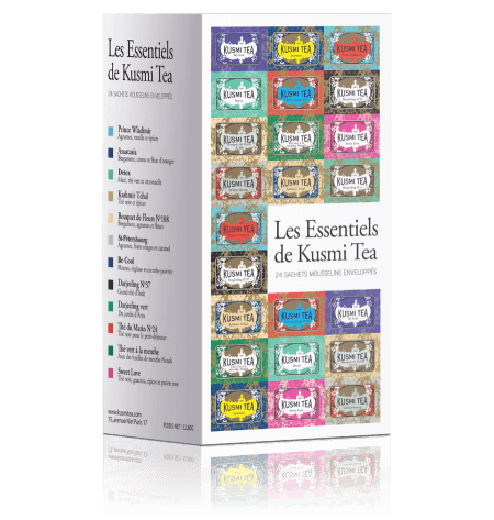 Sada čajov Kusmi Tea Essentials, 24 vrecúšok