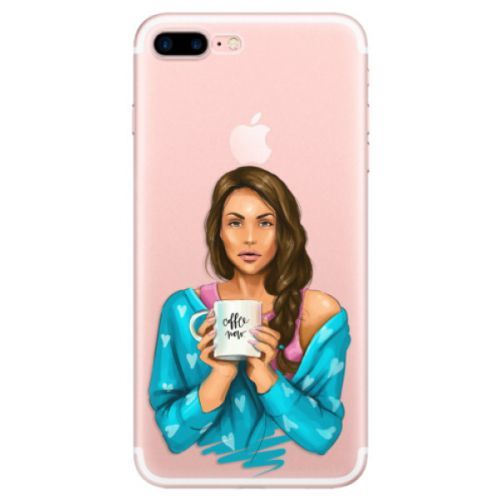 Odolné silikónové puzdro iSaprio - Coffe Now - Brunette - iPhone 7 Plus