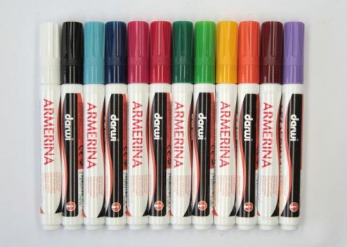 Darwi DARWI ARMERINA fixy na porcelán bez vypalovania  - tmavo zelená 340013626 - 6 ml